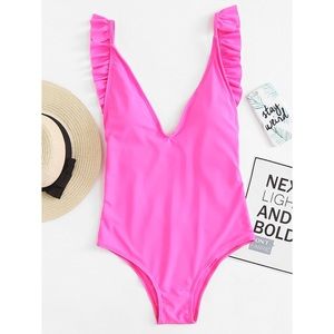 Pink One Piece Swimsuit  💕